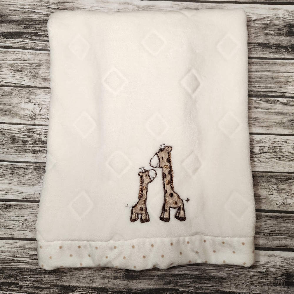 Little me giraffe baby blanket